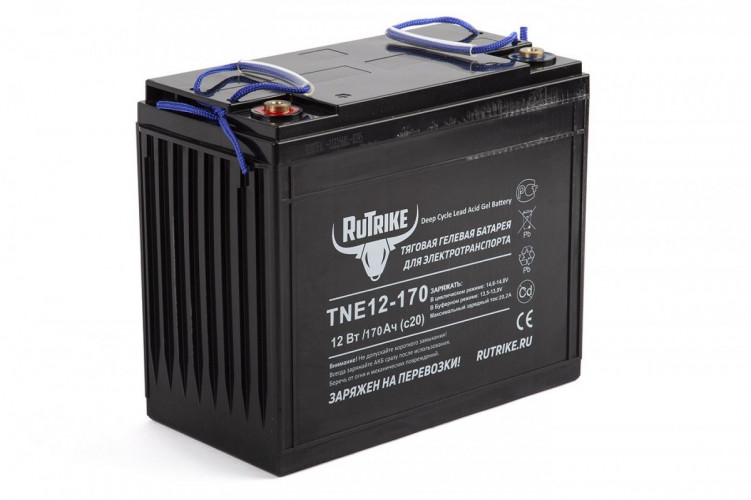 Тяговый гелевый аккумулятор RuTrike TNE 12-170 (12V135A/H C3) в Иркутске