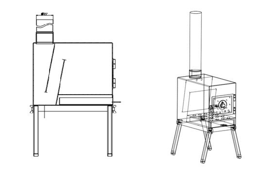 Печь дровяная Сибтермо средняя в Иркутске