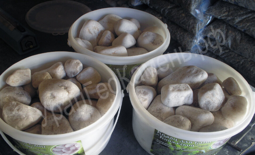 Камни для бани Кварц окатанный 15кг в Иркутске