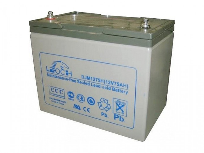 Аккумулятор Leoch DJM1275H (12 В, 75 Ач) в Иркутске