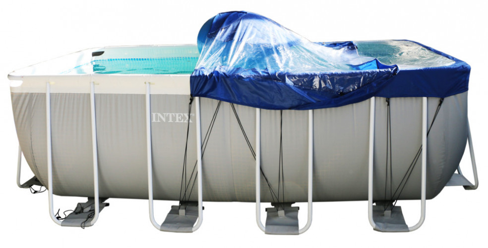 Тент для прямоугольного бассейна Intex/Bestway с надувной подушкой "Фиеста" в Иркутске