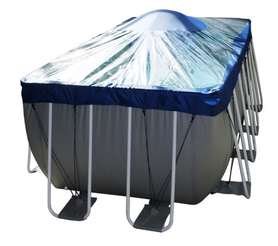 Тент для прямоугольного бассейна Intex/Bestway с надувной подушкой "Фиеста" в Иркутске