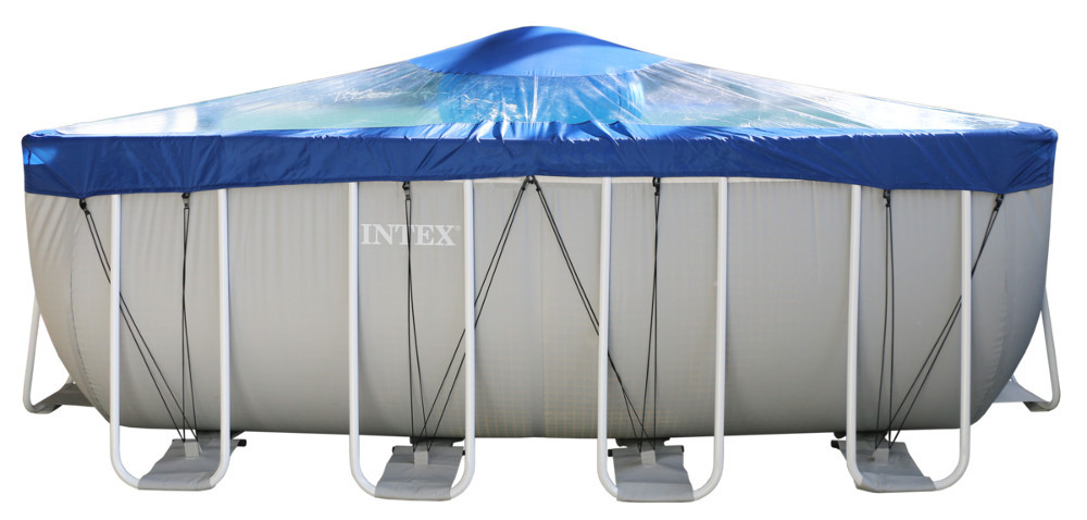 Тент для прямоугольного бассейна Intex/Bestway с надувной подушкой "Фиеста" в Иркутске