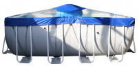 Тент для прямоугольного бассейна Intex/Bestway с надувной подушкой "Фиеста" в Иркутске