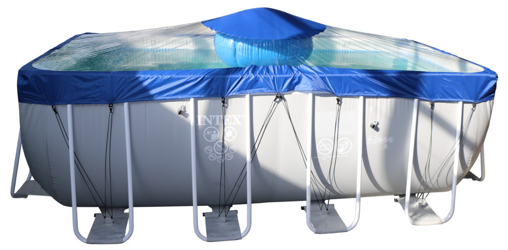 Тент для прямоугольного бассейна Intex/Bestway с надувной подушкой "Фиеста" в Иркутске