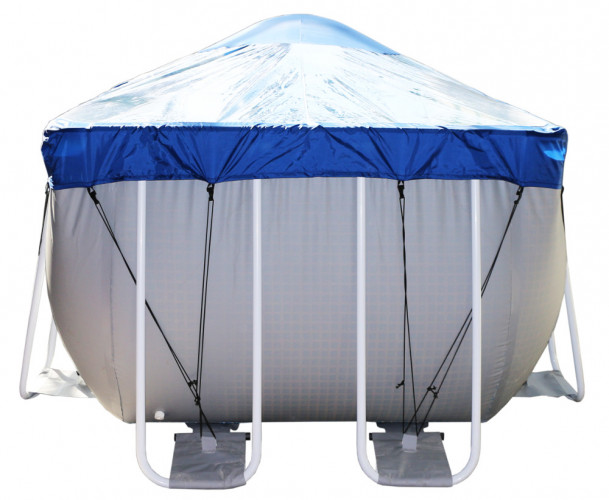 Тент для прямоугольного бассейна Intex/Bestway с надувной подушкой "Фиеста" в Иркутске