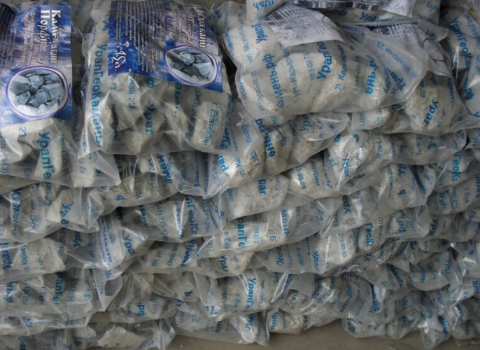 Камни для бани Порфирит Колотый 15кг в Иркутске