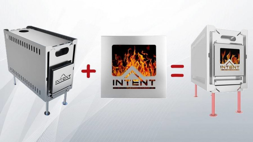 Стеклянная дверца для печи Intent в Иркутске