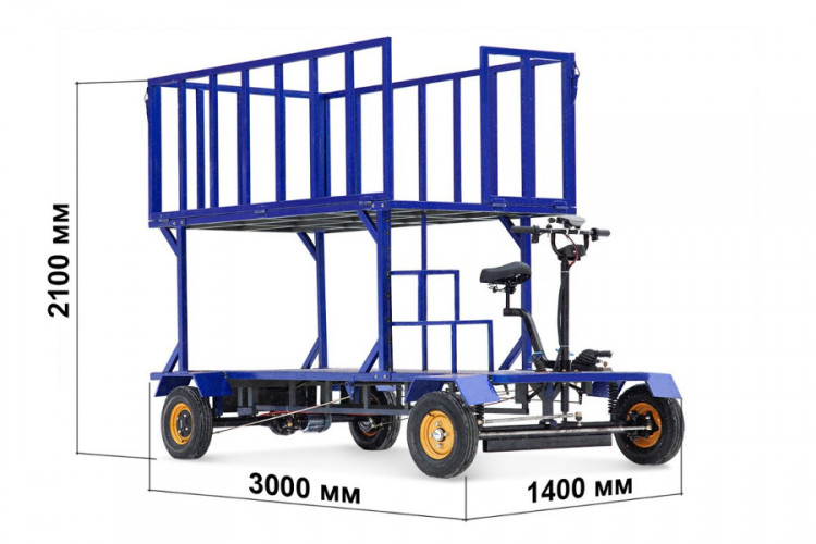 Грузовая электрическая тележка RuTrike ПАЛИСАД ЯРУС в Иркутске