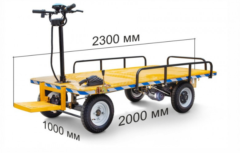 Грузовая электрическая тележка RuTrike СКЛАД 2000 П в Иркутске