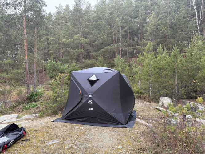 Мобильная баня-палатка МОРЖ КУБ XL NEO в Иркутске