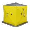 Палатка для рыбалки Helios Куб 1,5х1,5 желто/серый в Иркутске