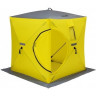 Палатка для рыбалки Helios Куб 1,8х1,8 желтый/серый в Иркутске
