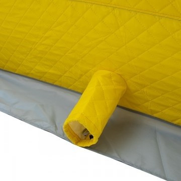 Палатка для рыбалки Helios утепл. Куб 1,8х1,8 желтый/серый в Иркутске