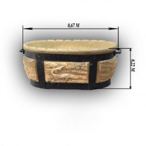 Керамический угольный мангал в Иркутске