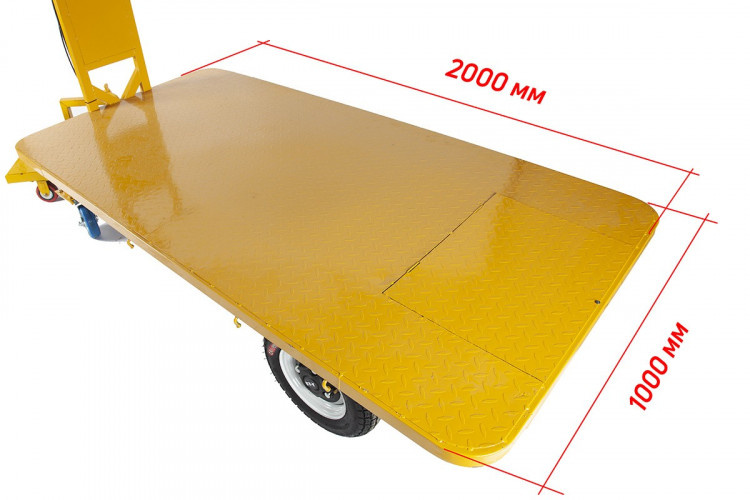 Грузовая электрическая тележка RuTrike Плита 2000 в Иркутске