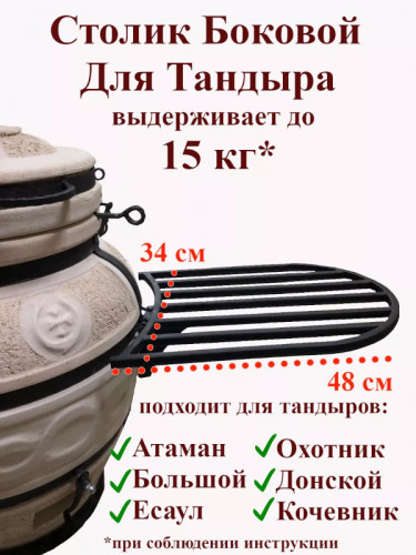 Боковой столик для тандыра в Иркутске