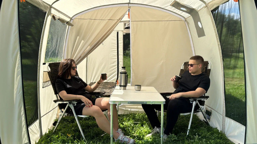 Шатер - Мобильная баня-палатка Морж Shelter XL в Иркутске