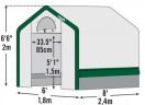 Теплица Shelterlogic 3 х 3 х 2,4 м в Иркутске