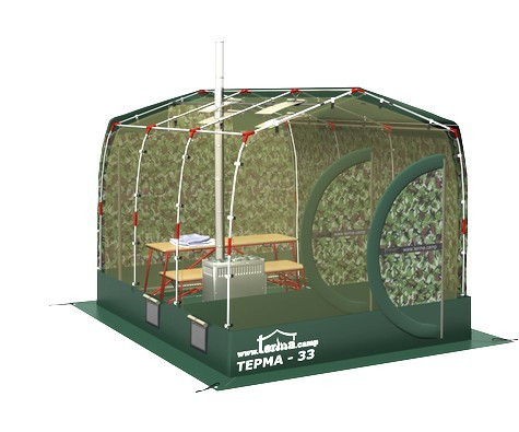 Зимняя палатка Терма-33 в Иркутске