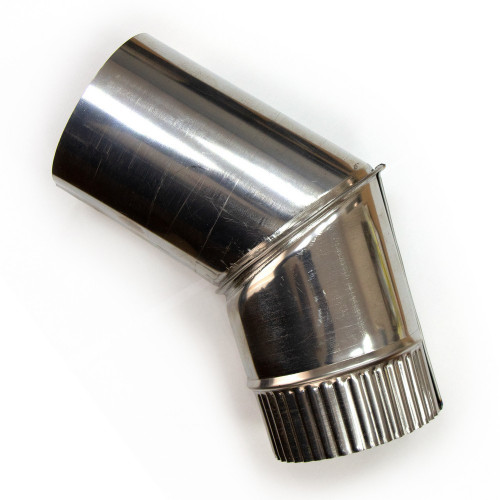 Колено дымохода d90, угол 45° в Иркутске