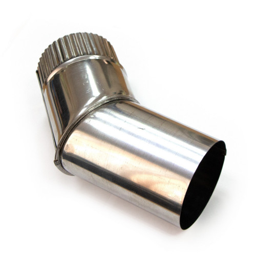 Колено дымохода d90, угол 45° в Иркутске