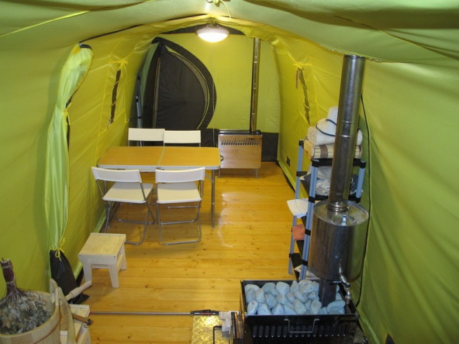 Зимняя палатка Терма-42 в Иркутске