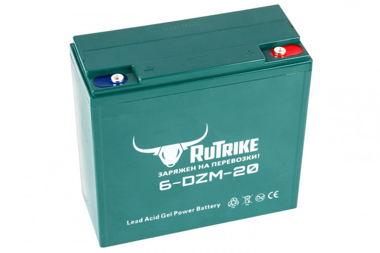 Тяговый гелевый аккумулятор RuTrike 6-DZF-20 (12V20A/H C2) в Иркутске
