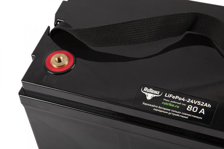 Тяговый железо-фосфатный аккумулятор RuTrike LiFePO4 24V52Ah (80A) в Иркутске