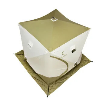 Палатка зимняя куб СЛЕДОПЫТ Premium 2.1x2.1 в Иркутске