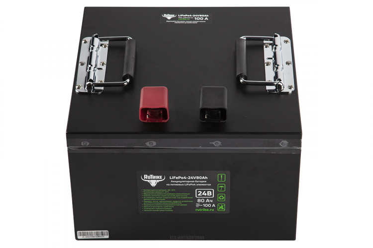 Тяговый железо-фосфатный аккумулятор RuTrike LiFePO4 24V80Ah (100A) в Иркутске