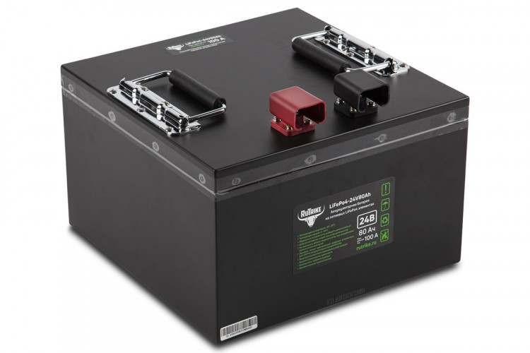 Тяговый железо-фосфатный аккумулятор RuTrike LiFePO4 24V80Ah (100A) в Иркутске