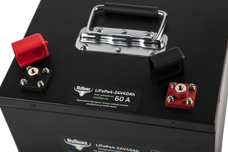 Тяговый железо-фосфатный аккумулятор RuTrike LiFePO4 24V40Ah (60A) в Иркутске