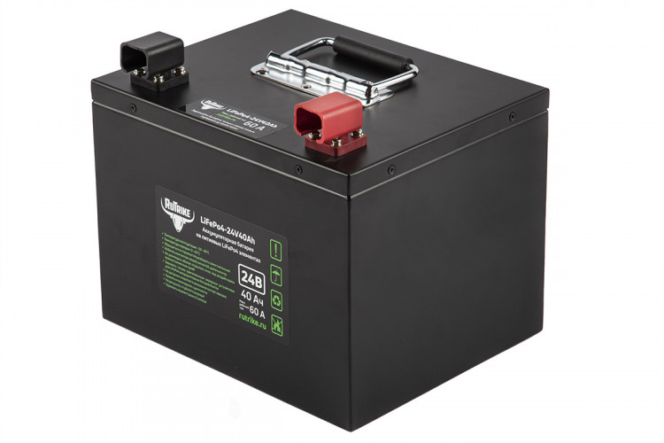 Тяговый железо-фосфатный аккумулятор RuTrike LiFePO4 24V40Ah (60A) в Иркутске